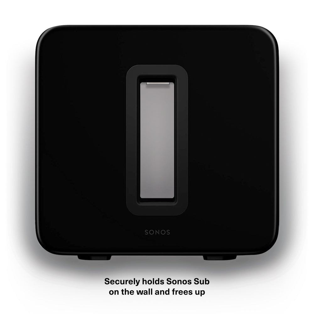 Flexson Wall Mount for Sonos Sub, Single, Black